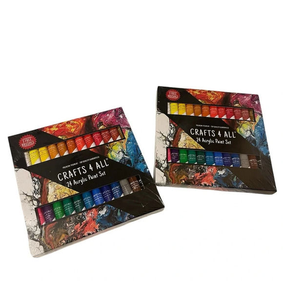 Other - Two pack of Acrylic Paint Set for Adults and Kids - 24 Pack of 12mL Paints with